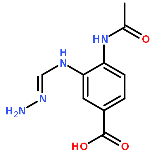 Benzoic acid, 4-(acetylamino)-3-[(aminoiminomethyl)amino]-