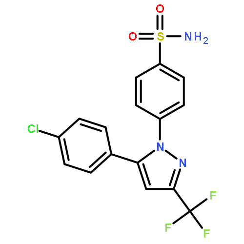 4-[5-(4-Chlorophenyl)-3-(trifluoromethyl)pyrazol-1-yl]benzenesulfonamide