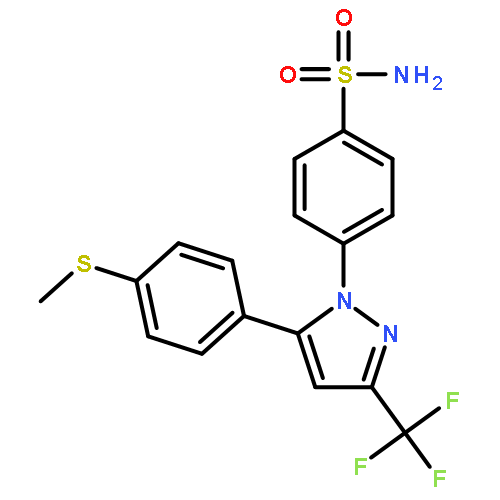 Benzenesulfonamide,4-[5-[4-(methylthio)phenyl]-3-(trifluoromethyl)-1H-pyrazol-1-yl]-