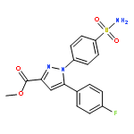 1H-Pyrazole-3-carboxylic acid,1-[4-(aminosulfonyl)phenyl]-5-(4-fluorophenyl)-, methyl ester