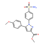 1H-Pyrazole-3-carboxylic acid,1-[4-(aminosulfonyl)phenyl]-5-(4-methoxyphenyl)-, methyl ester