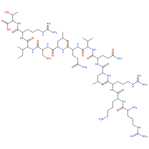 L-Threonine,L-arginyl-L-lysyl-L-arginyl-L-leucyl-L-glutaminyl-L-valyl-L-glutaminyl-L-leucyl-L-seryl-L-isoleucyl-L-arginyl-