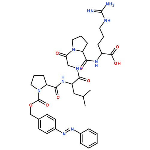 D-Arginine,1-[[[4-(2-phenyldiazenyl)phenyl]methoxy]carbonyl]-L-prolyl-L-leucylglycyl-L-prolyl-