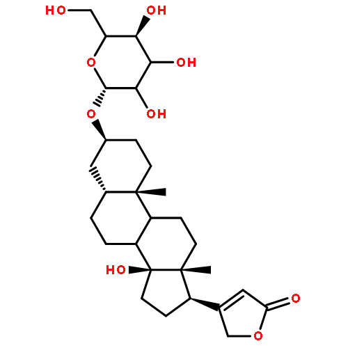 Card-20(22)-enolide,3-(b-D-glucopyranosyloxy)-14-hydroxy-,(3b,5b)- (9CI)