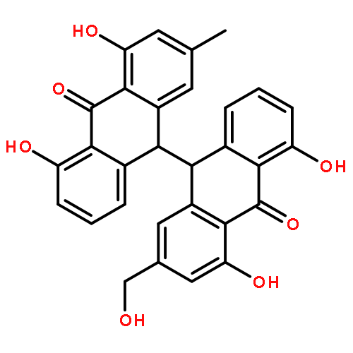 [9,9'-Bianthracene]-10,10'(9H,9'H)-dione,4,4',5,5'-tetrahydroxy-2-(hydroxymethyl)-2'-methyl-