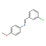 Benzenamine, N-[(3-chlorophenyl)methylene]-4-methoxy-