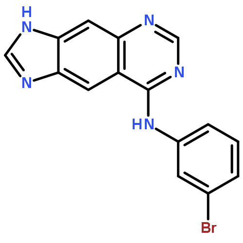 1H-Imidazo[4,5-g]quinazolin-8-amine, N-(3-bromophenyl)-