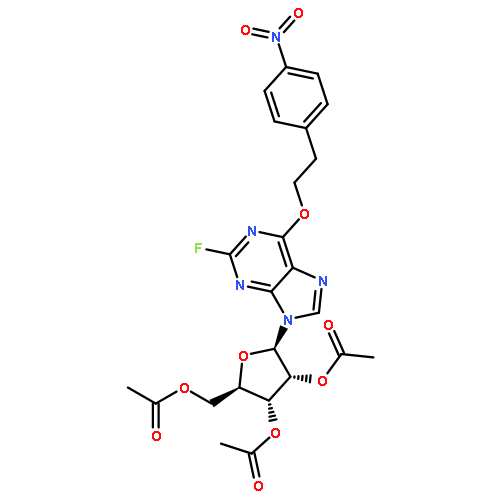 2',3',5'-tris-O-acetyl-2-fluoro-O6-[2-(4-nitrophenyl)ethyl]inosine