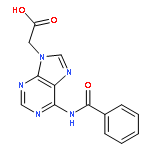 9H-Purine-9-acetic acid, 6-(benzoylamino)-