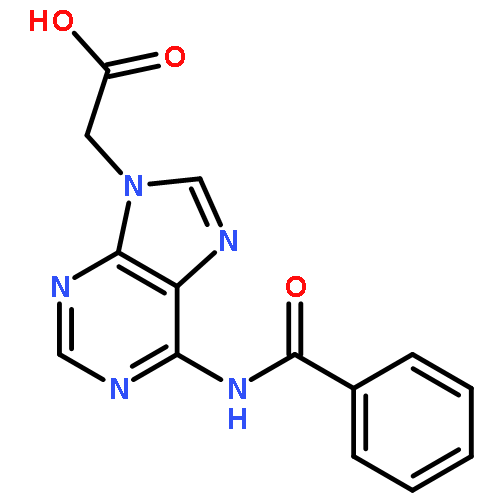 9H-Purine-9-acetic acid, 6-(benzoylamino)-