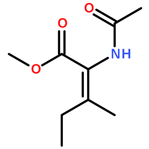 2-Pentenoic acid, 2-(acetylamino)-3-methyl-, methyl ester, (Z)-