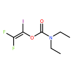 Carbamic acid, diethyl-, 2,2-difluoro-1-iodoethenyl ester