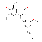 4-{(2R,3R)-3-(Hydroxymethyl)-7-[(1E)-3-hydroxy-1-propen-1-yl]-5-m ethoxy-2,3-dihydro-1,4-benzodioxin-2-yl}-2,6-dimethoxyphenol