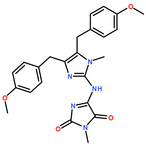 4-{[4,5-bis(4-methoxybenzyl)-1-methyl-1H-imidazol-2-yl]amino}-1-methyl-1H-imidazole-2,5-dione