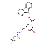 2-((((9H-Fluoren-9-yl)methoxy)carbonyl)(4-((tert-butoxycarbonyl)amino)butyl)amino)acetic acid