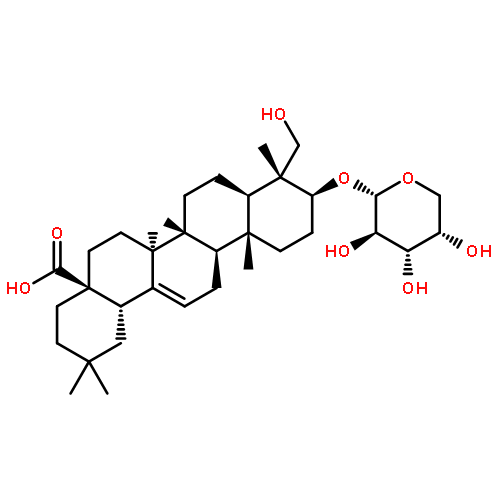 Olean-12-en-28-oicacid, 3-(a-L-arabinopyranosyloxy)-23-hydroxy-,(3b,4a)-