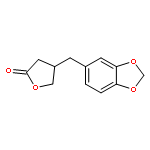 2(3H)-Furanone, 4-(1,3-benzodioxol-5-ylmethyl)dihydro-, (4R)-