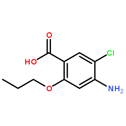 Benzoic acid, 4-amino-5-chloro-2-propoxy-