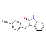 4-[(z)-(2-oxo-1,2-dihydro-3h-indol-3-ylidene)methyl]benzonitrile