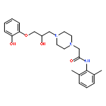 1-Piperazineacetamide, N-(2,6-dimethylphenyl)-4-[2-hydroxy-3-(2-hydroxyphenoxy)propyl]-