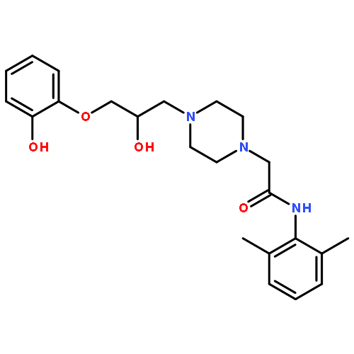 1-Piperazineacetamide, N-(2,6-dimethylphenyl)-4-[2-hydroxy-3-(2-hydroxyphenoxy)propyl]-