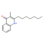 4(1H)-Quinolinone, 2-heptyl-3-methyl-