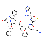 L-Tryptophan,L-histidyl-L-cysteinyl-L-lysyl-L-phenylalanyl-L-tryptophyl-