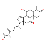 Ergosta-8,14,24(28)-trien-26-oicacid, 7-hydroxy-4-methyl-3,11-dioxo-, (4a,7b)- (9CI)