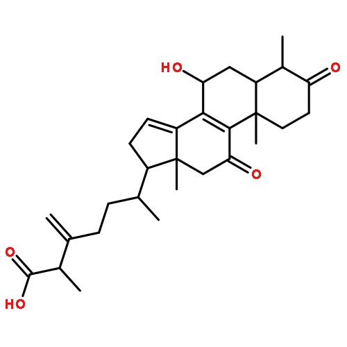 Ergosta-8,14,24(28)-trien-26-oicacid, 7-hydroxy-4-methyl-3,11-dioxo-, (4a,7b)- (9CI)