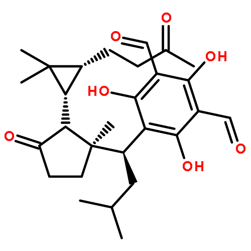 1,3-Benzenedicarboxaldehyde,5-[(1S)-1-[(1R)-2-[(1R,3R)-2,2-dimethyl-3-(3-oxobutyl)cyclopropyl]-1-methyl-3-oxocyclopentyl]-3-methylbutyl]-2,4,6-trihydroxy-