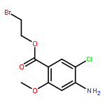 Benzoic acid, 4-amino-5-chloro-2-methoxy-, 2-bromoethyl ester