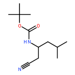 tert-butyl [(1S)-1-(cyanomethyl)-3-methylbutyl]carbamate