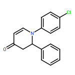 4(1H)-Pyridinone, 1-(4-chlorophenyl)-2,3-dihydro-2-phenyl-