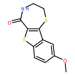 9-Methoxy-2,3,4,5-tetrahydro[1]benzothieno[2,3-f]-1,4-thiazepin-5-one