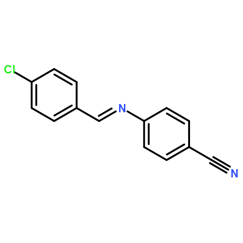 Benzonitrile, 4-[[(4-chlorophenyl)methylene]amino]-