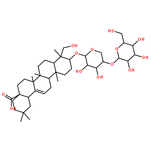 (3β)-3-{[4-O-(β-D-Glucopyranosyl)-α-L-arabinopyranosyl]oxy}-23-hy droxyolean-12-en-28-oic acid