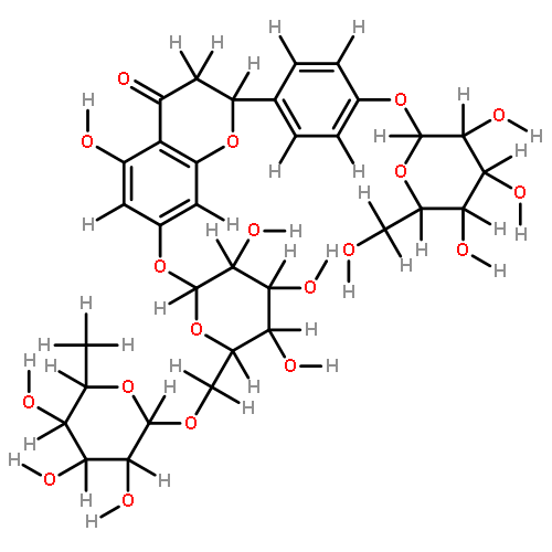 7-Rutinoside,4'-O-beta-D-glucopyranoside-6''-p-Coumaroylprunin-4',5,7-Trihydroxyflavanone