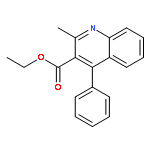 3-Quinolinecarboxylic acid, 2-methyl-4-phenyl-, ethyl ester