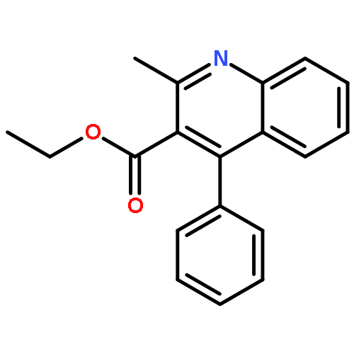 3-Quinolinecarboxylic acid, 2-methyl-4-phenyl-, ethyl ester