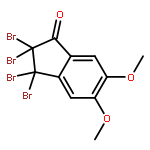 1H-Inden-1-one, 2,2,3,3-tetrabromo-2,3-dihydro-5,6-dimethoxy-