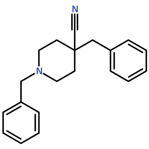 4-Piperidinecarbonitrile, 1,4-bis(phenylmethyl)-