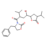 (4S)-4-benzyl-3-[(2S,4R)-4-bromo-2-isopropyl-4-[(2S,4S)-4-isopropyl-5-oxo-tetrahydrofuran-2-yl]butanoyl]oxazolidin-2-one