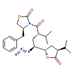 (4S)-3-[(2S,4S)-4-azido-2-isopropyl-4-[(2S,4S)-4-isopropyl-5-oxo-tetrahydrofuran-2-yl]butanoyl]-4-benzyl-oxazolidin-2-one