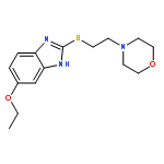 4-[2-[(6-ethoxy-1H-benzimidazol-2-yl)sulfanyl]ethyl]morpholine