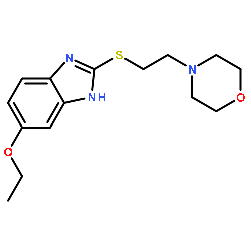 4-[2-[(6-ethoxy-1H-benzimidazol-2-yl)sulfanyl]ethyl]morpholine