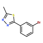 2-(3-Bromophenyl)-5-methyl-1,3,4-thiadiazole