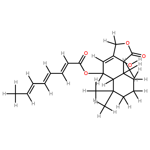 9alpha-hydroxy-6beta-[(2E,4E,6E)-octa-2,4,6-trienoyloxy]-5alpha-drim-7-en-11,12-olide