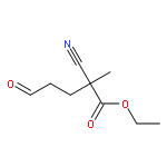 Pentanoic acid, 2-cyano-2-methyl-5-oxo-, ethyl ester