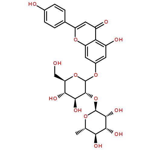 4H-1-Benzopyran-4-one,7-[[2-O-(6-deoxy-伪-L-mannopyranosyl)-尾-D-glucopyranosyl]oxy]-5-hydroxy-2-(4-hydroxyphenyl)-