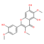 4H-1-Benzopyran-4-one,5,7-dihydroxy-2-(3-hydroxy-4-methoxyphenyl)-3,6-dimethoxy-